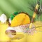 Taco Piñata Set Mexican Birthday Party Decorations Cinco De Mayo Fiesta Theme Taco Pinata with Plastic Stick and Blindfold for Mexican Themed Party Supplies Favors, 15 x 8 x 3 Inches